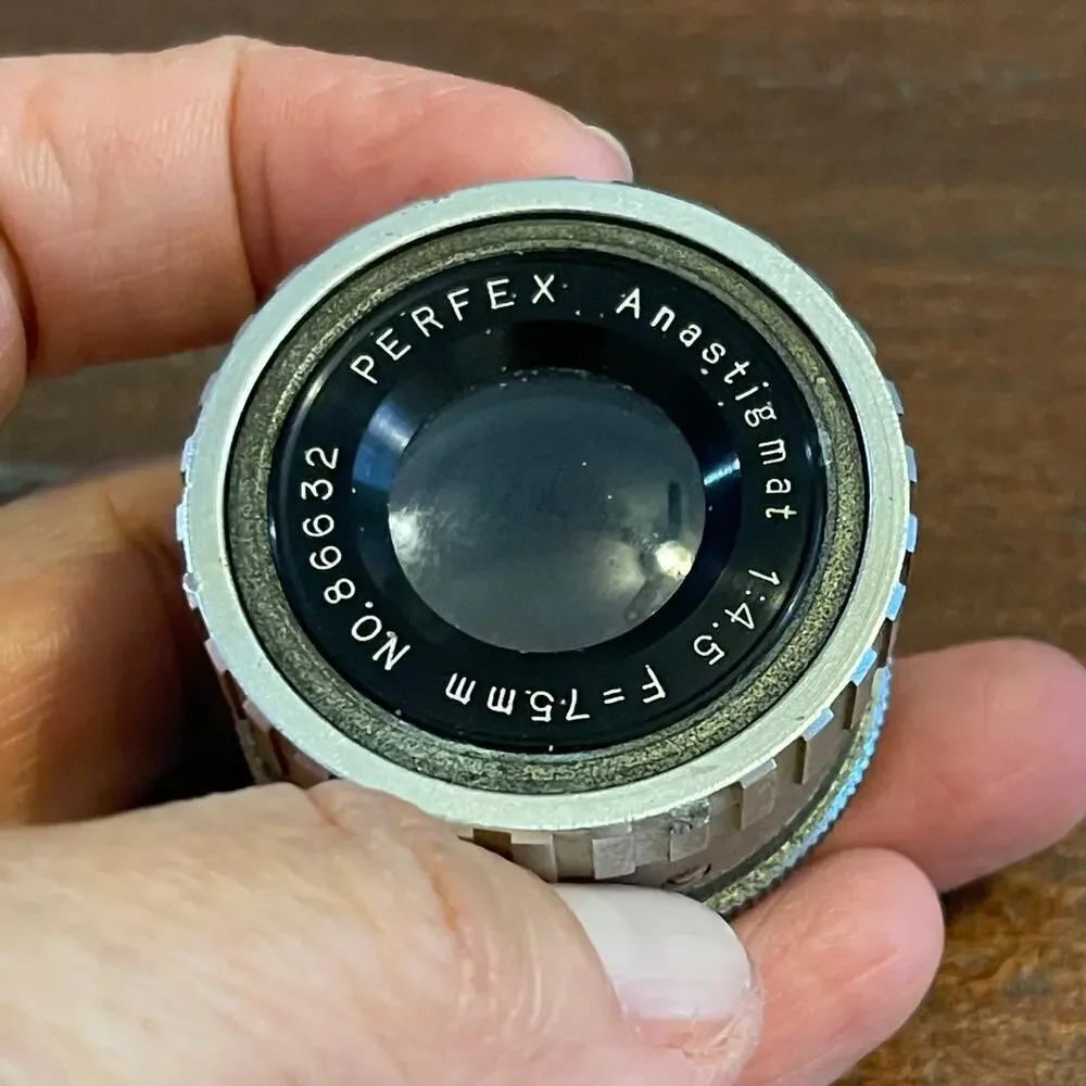 Vintage Perfex Anastigmat 1:4.5 / 7.5mm Enlarger Lens Made in Japan